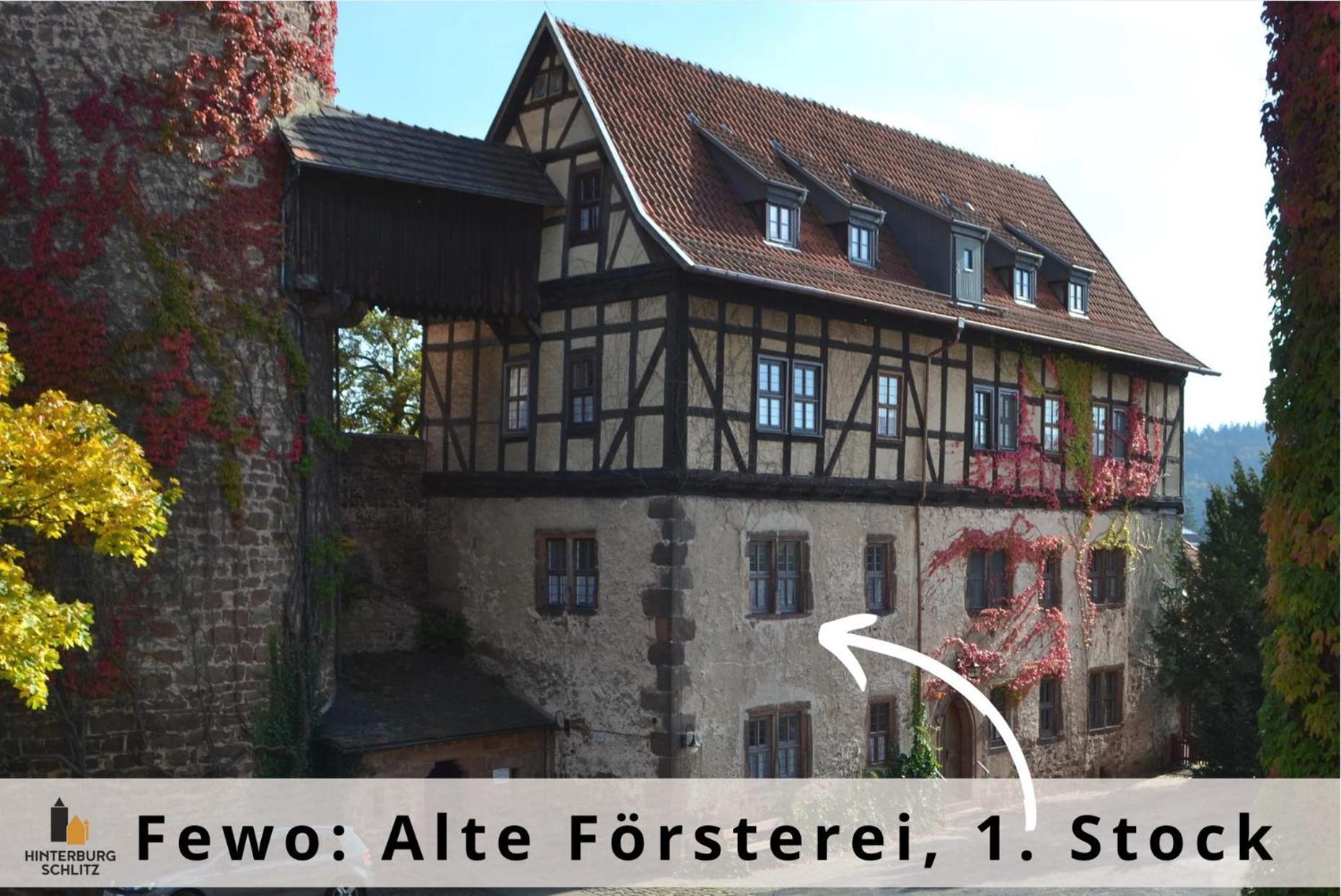 Alte Foersterei - Elegantes Apartment In Der Historischen Hinterburg Schlitz - Nahe Fulda Und Bad Hersfeld 外观 照片